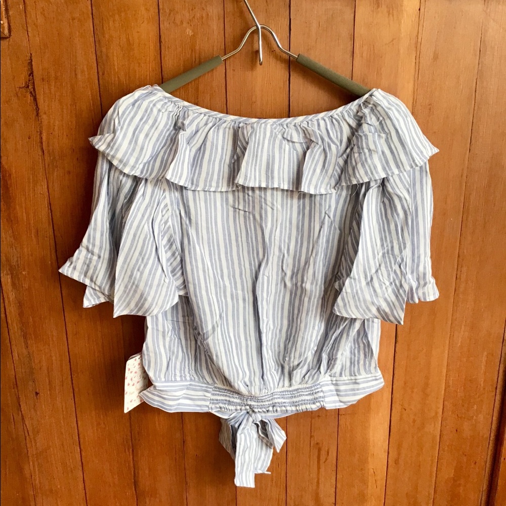 FREE PEOPLE Ruffle Top - Picture 6 of 8